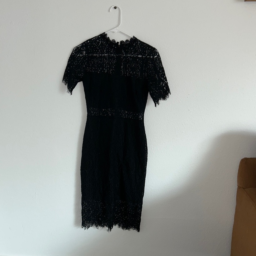Lulu black lace dress size small